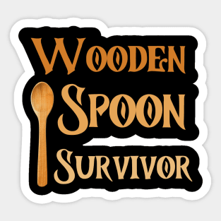 Wooden Spoon Survivor Sticker
